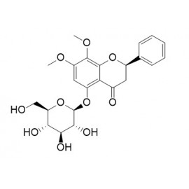 5-Hydroxy-7,8-dimethoxy (2R)-flavanone-5-O-beta-D-glucopyranoside
