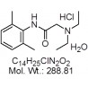 Lidocaine hydrochloride monohydrate