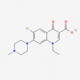 6-chloro-1-ethyl-7-(4-methylpiperazin-1-yl)-4-oxo-1,4-dihydroquinoline-3-carboxylic acid