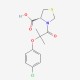 (4R)-3-[2-(4-chlorophenoxy)-2-methylpropanoyl]-1,3-thiazolidine-4-carboxylic acid