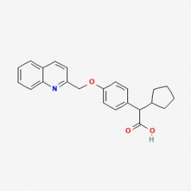 ?-Cyclopentyl-4-(2-quinolinylmethoxy)benzeneacetic acid