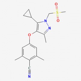 Benzonitrile, 4-[[5-cyclopropyl-3-methyl-1-[(methylsulfonyl)methyl]-1H-pyrazol-4-yl]oxy]-2,6-dimethyl-