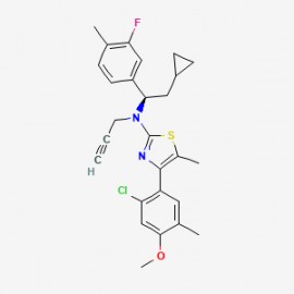 4-(2-chloro-4-methoxy-5-methylphenyl)-N-[(1A)-2-cyclopropyl-1-(3-fluoro-4-methylphenyl)ethyl]-5-methyl-N-(2-propyn-1-yl)-2-thiazolamine