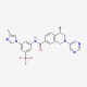 (S)-4-methyl-N-(3-(4-methyl-1H-imidazol-1-yl)-5-(trifluoromethyl)phenyl)-2-(pyrimidin-5-yl)-1,2,3,4-tetrahydroisoquinoline-7-carboxamide