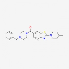 Benzyl-piperazine-CO-benzothiazole-4-methylpiperidine