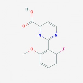 2-(2-fluoro-6-methoxyphenyl)pyrimidine-4-carboxylic acid