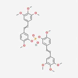 Bis(2-methoxy-5-((Z)-3,4,5-trimethoxystyryl)phenyl) hydrogen phosphate