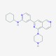 N-Cyclohexyl-4-[1-(1-piperazinyl)-2,6-naphthyridin-3-yl]-2-pyridinamine