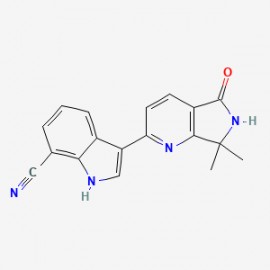 3-(7,7-dimethyl-5-oxo-6,7-dihydro-5H-pyrrolo[3,4-b]pyridin-2-yl)-1H-indole-7-carbonitrile