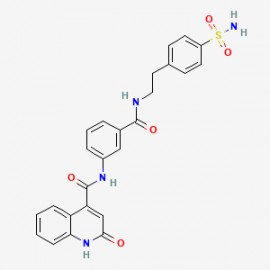 4-QUinolinecarboxamide, N-[3-[[[2-[4-(aminosulfonyl)phenyl]ethyl]amino]carbonyl]phenyl]-1,2-dihydro-2-oxo-