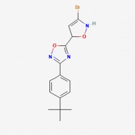 5-(3-bromo-4,5-dihydroisoxazol-5-yl)-3-(4-(tert-butyl)phenyl)-1,2,4-oxadiazole